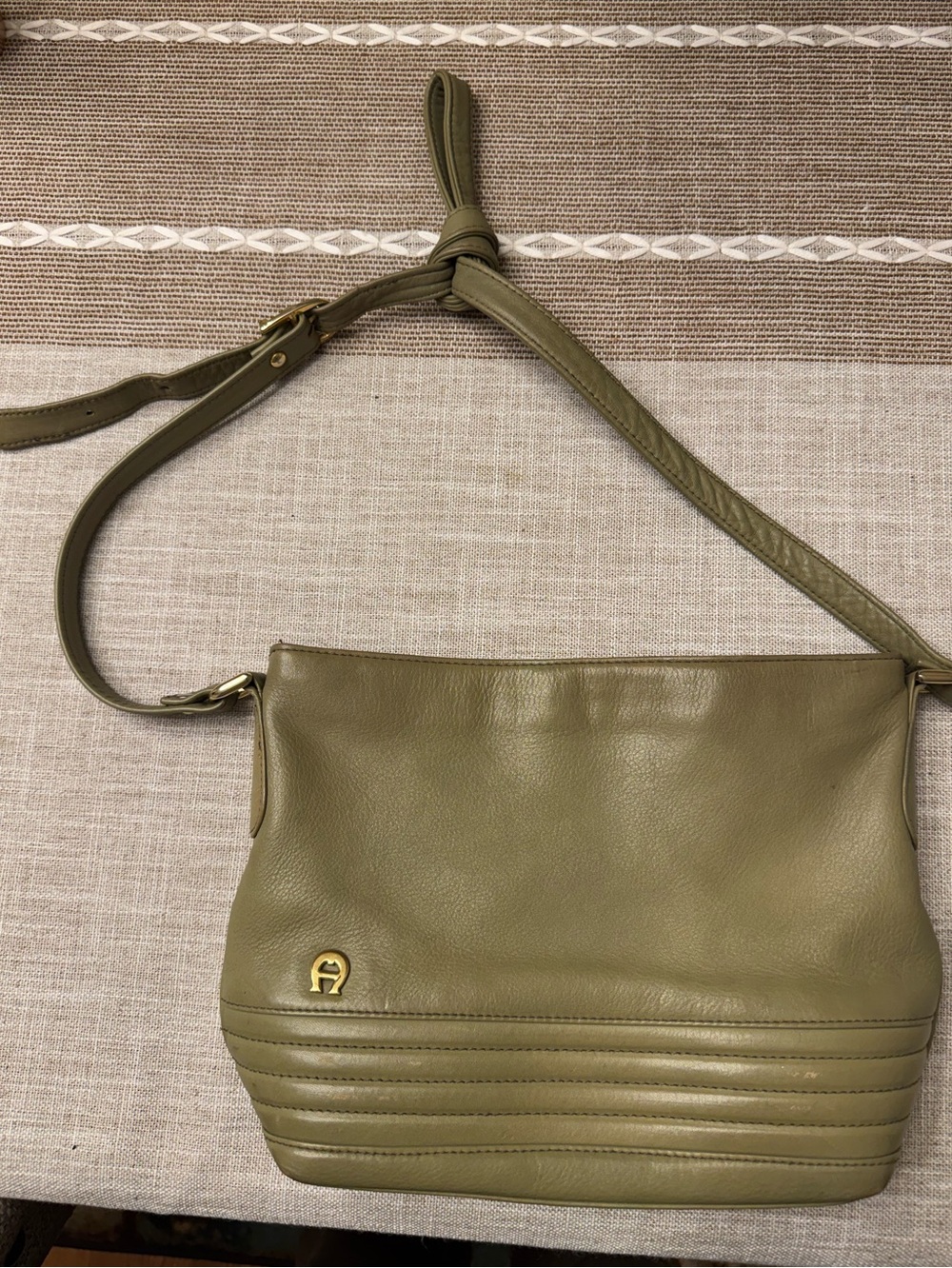 Vintage Etienne Aigner Bag in Avocado Green